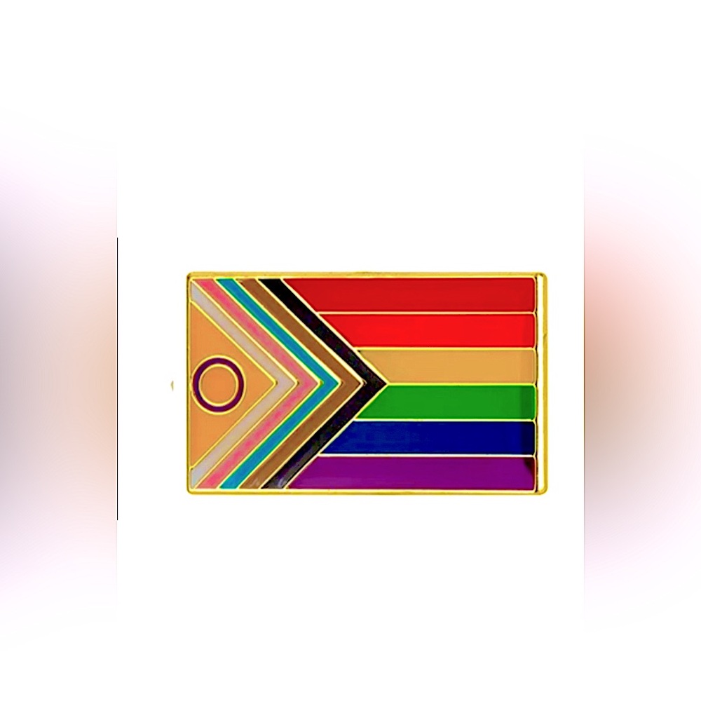 1 LGBTQ+ 🏳️‍🌈 Intersex-Inclusive Progress Pride Lapel Flag Pin